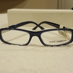 D&G womans eyeglasses blue plastic frame